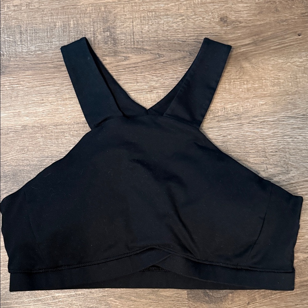 Fabletics Jet Black Sports Bra
